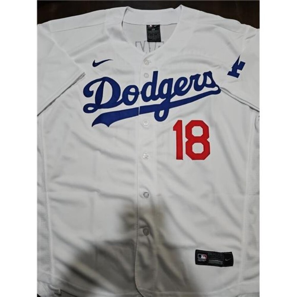 NEW NIKE YOSHINOBU YAMAMOTO #18 LOS ANGELES DODGERS JERSEY - Picture 1 of 7
